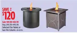Canadian Tire Selected Fire Tables or Gas Fire Column offer