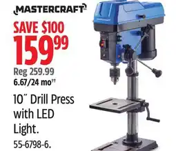 Canadian Tire 10 Drill Press with LED Light offer