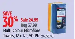 Canadian Tire SIMONIZ Multi-Colour Microfibre Towels offer
