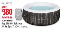 Canadian Tire SALUSPA Air Jet Spa offer