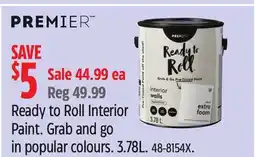 Canadian Tire PREMIER Ready to Roll Interior Paint offer