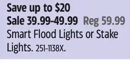 Canadian Tire Smart Flood Lights or Stake Lights offer