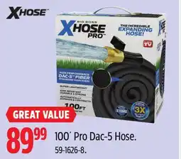 Canadian Tire 100´ Pro Dac-5 Hose offer