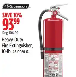 Canadian Tire GARRISON Heavy-Duty Fire Extinguisher, 10-lb offer