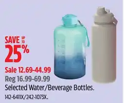 Canadian Tire Selected Water/Beverage Bottles offer