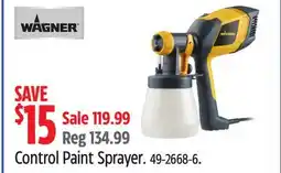 Canadian Tire Control Paint Sprayer offer