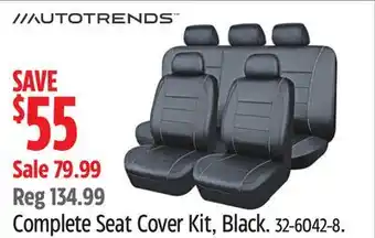 Canadian Tire Complete Seat Cover Kit, Black offer