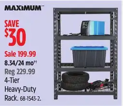 Canadian Tire 4-Tier Heavy-Duty Rack offer