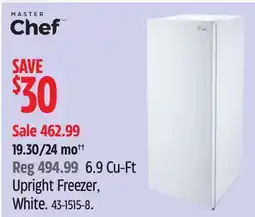 Canadian Tire MasterChef Upright Freezer offer