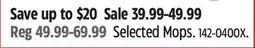 Canadian Tire Selected Mops offer