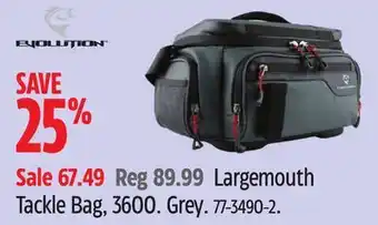 Canadian Tire Largemouth Tackle Bag, 3600. Grey offer