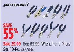 Canadian Tire MASTERCRAFT Wrench and Pliers Set offer