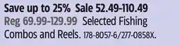 Canadian Tire Selected Fishing Combos and Reels offer