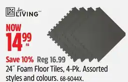 Canadian Tire 24 Foam Floor Tiles, 4-Pk offer
