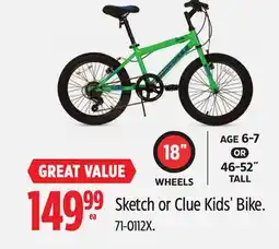 Canadian Tire Supercycle Sketch or Clue Kids' Bike offer