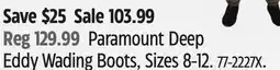 Canadian Tire Paramount Deep Eddy Wading Boots offer