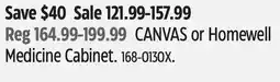 Canadian Tire CANVAS or Homewell Medicine Cabinet offer