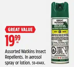 Canadian Tire Assorted Watkins Insect Repellents offer