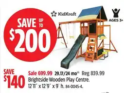 Canadian Tire Brightside Wooden Play Centre offer