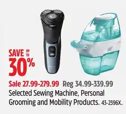 Canadian Tire Selected Sewing Machine, Personal Grooming and Mobility Products offer