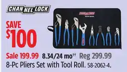 Canadian Tire 8-Pc Pliers Set with Tool Roll offer
