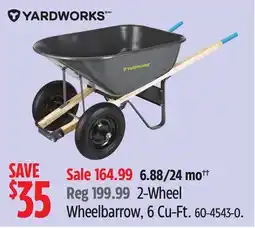 Canadian Tire Yardworks 2-Wheel Wheelbarrow offer