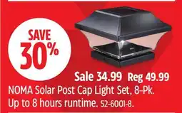 Canadian Tire NOMA Solar Post Cap Light Set, 8-Pk offer