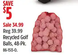 Canadian Tire Recycled Golf Balls offer