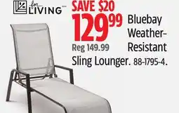 Canadian Tire For living Bluebay Weather-Resistant Sling Lounger offer
