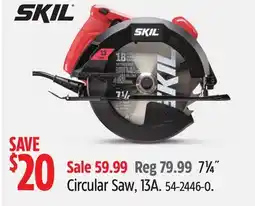 Canadian Tire SKIL 1⁄4˝ Circular Saw, 13A offer