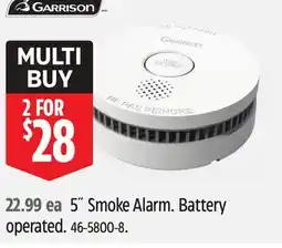Canadian Tire 5 Smoke Alarm offer