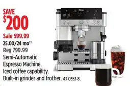 Canadian Tire Semi-Automatic Espresso Machine offer