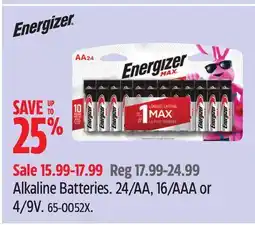 Canadian Tire Alkaline Batteries offer