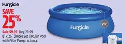 Canadian Tire 8' x 26 Simple Set Circular Pool with Filter Pump offer