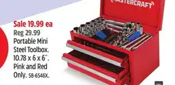 Canadian Tire MASTERCRAFT Portable Mini Steel Toolbox offer