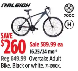 Canadian Tire Overtake Adult Bike offer