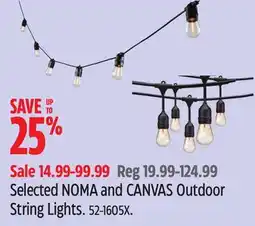 Canadian Tire Selected NOMA and CANVAS Outdoor String Lights offer