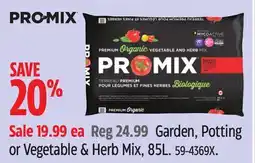 Canadian Tire Garden, Potting or Vegetable & Herb Mix offer