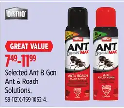 Canadian Tire Selected Ant B Gon Ant & Roach Solutions offer