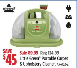 Canadian Tire Little Green Portable Carpet & Upholstery Cleaner offer