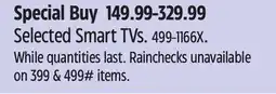 Canadian Tire Selected Smart TVs offer