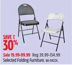 Canadian Tire Selected Folding Furniture offer