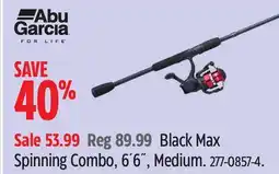 Canadian Tire Black Max Spinning Combo offer
