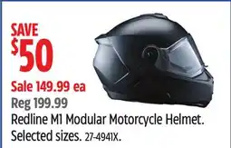 Canadian Tire Redline M1 Modular Motorcycle Helmet offer