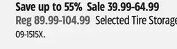 Canadian Tire Selected Tire Storage offer