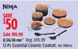 Canadian Tire NINJA 12-Pc Essential Ceramic Cookset offer