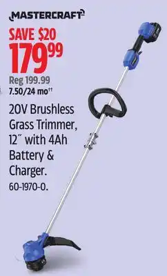 Canadian Tire 20V Brushless Grass Trimmer offer