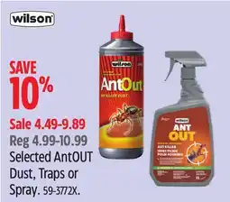 Canadian Tire Selected AntOUT Dust, Traps or Spray offer