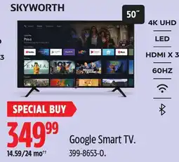 Canadian Tire SKYWORTH Google Smart TV offer