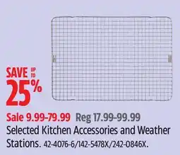 Canadian Tire Selected Kitchen Accessories and Weather Stations offer